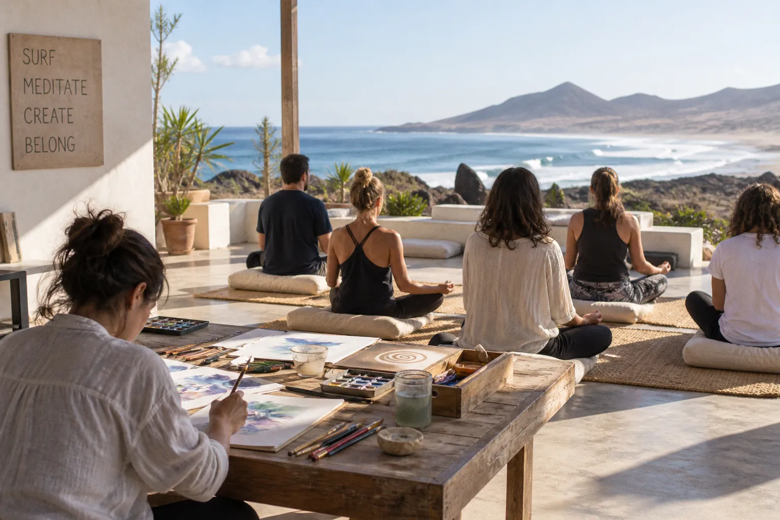 Cómo la meditación y el arte potencian tu retiro de bienestar