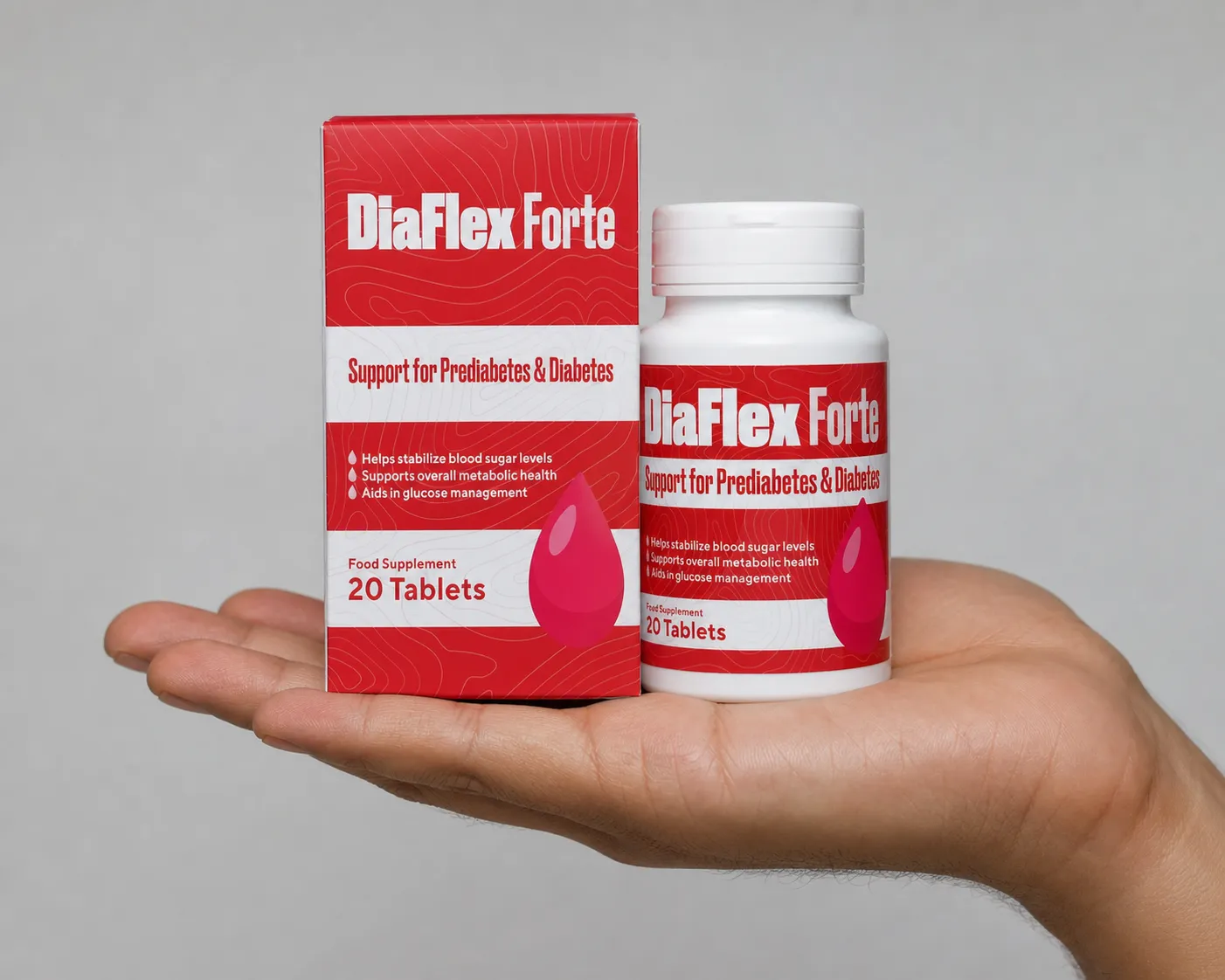 DiaFlex Forte — el envase en la mano