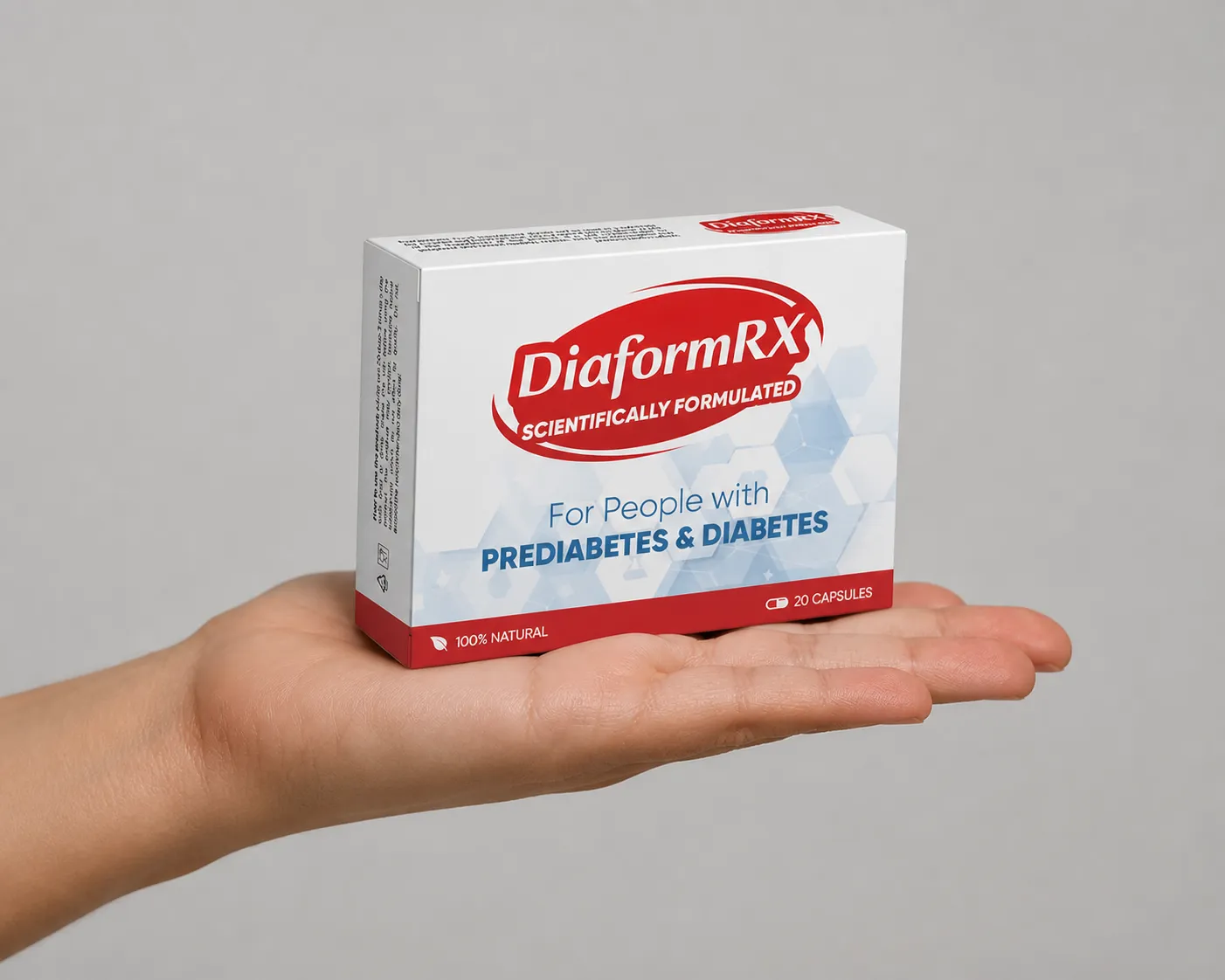 DiaformRX — el envase en la mano