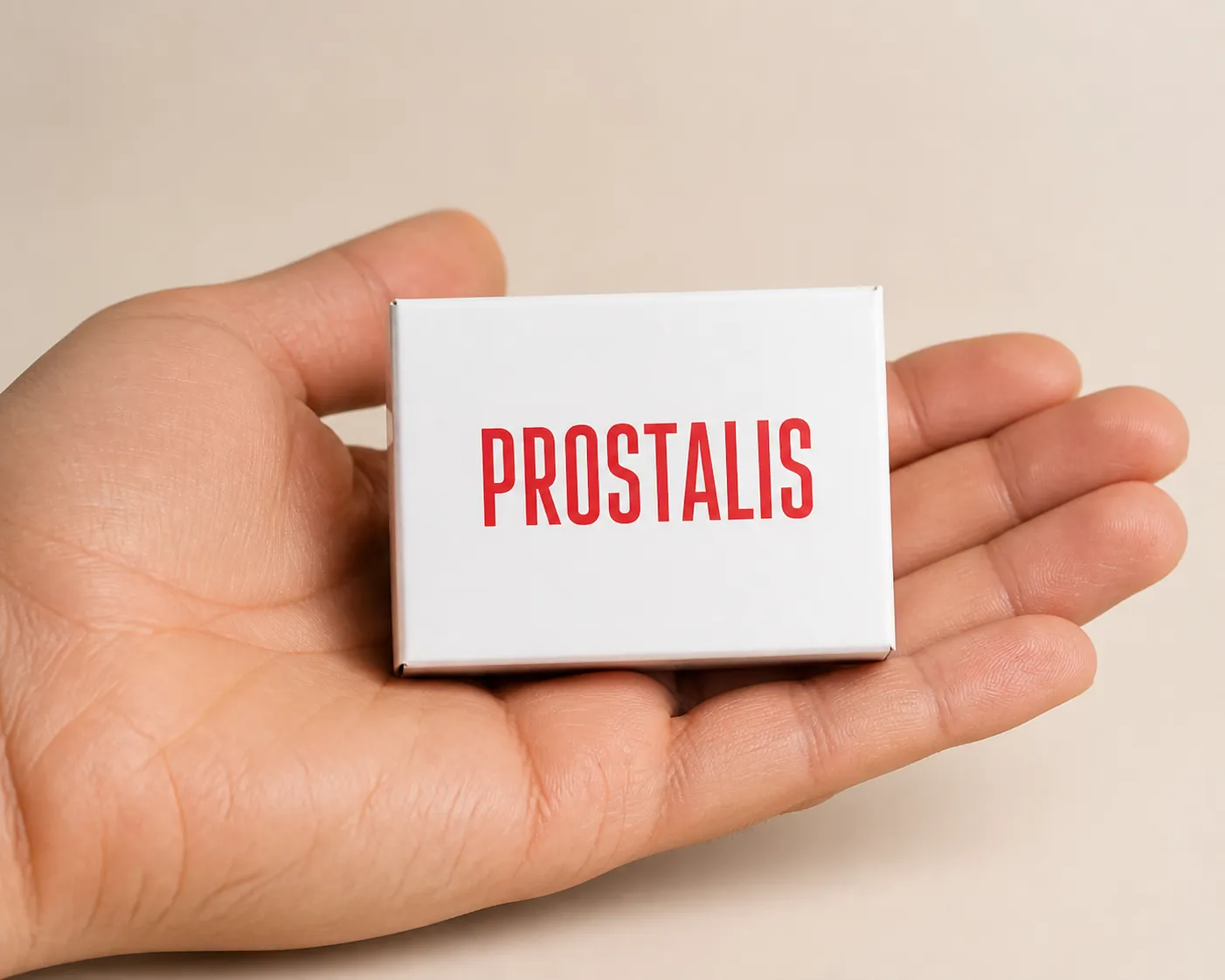 Prostalis — el envase en la mano