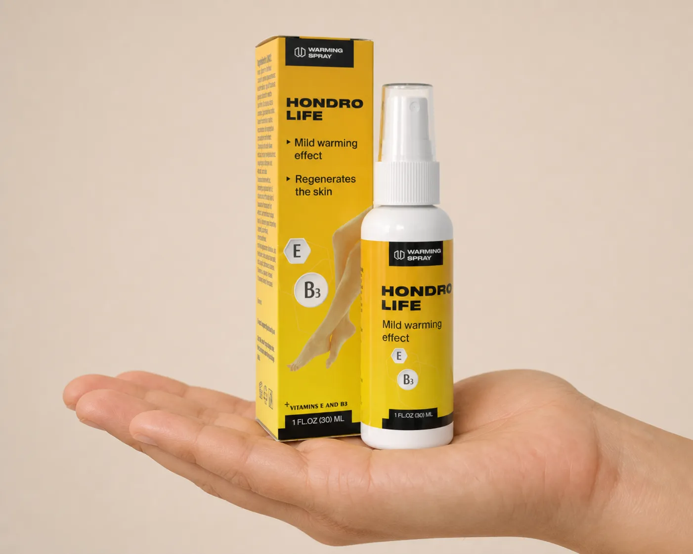 HONDROLIFE EU — el envase en la mano