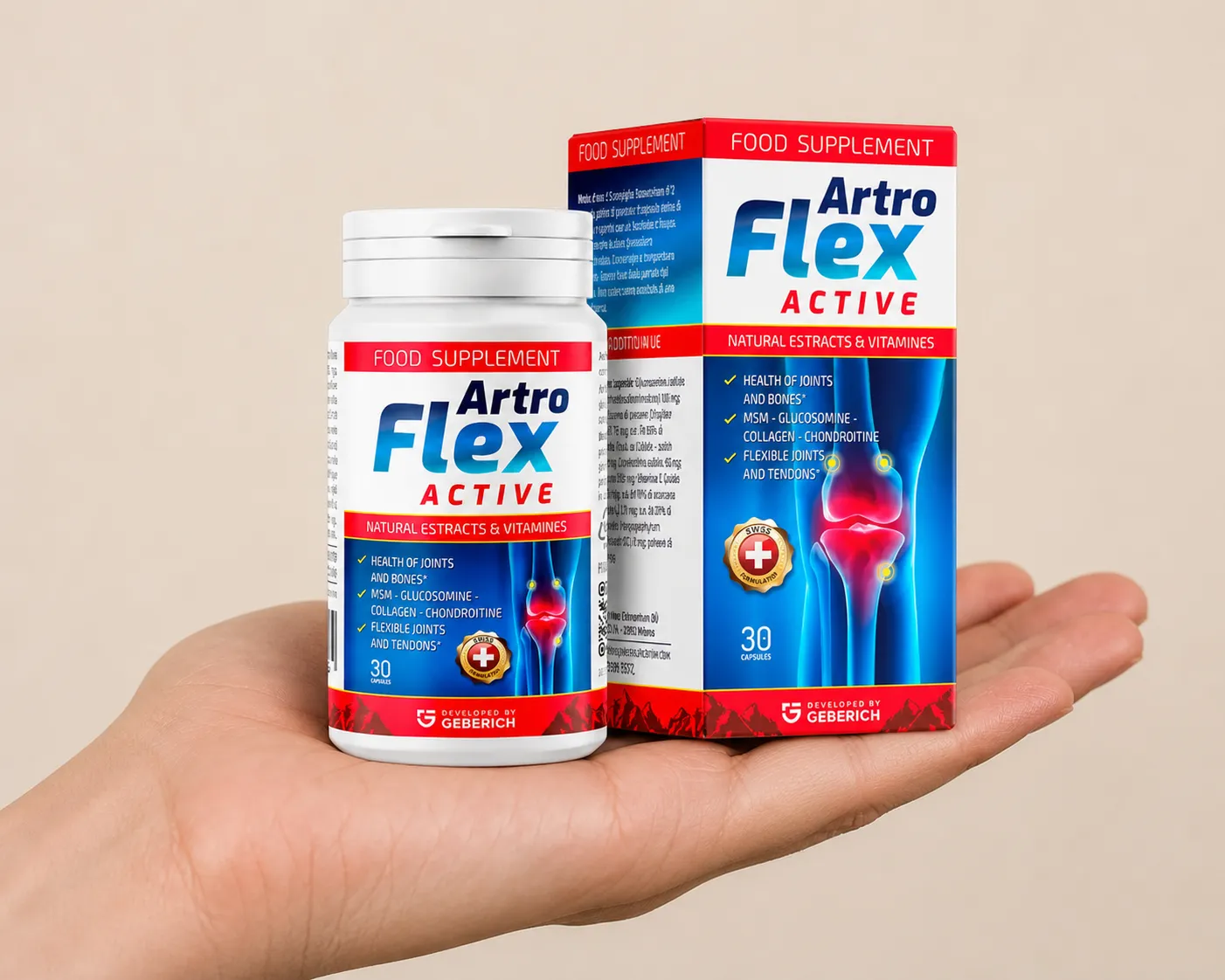 ArtroFlex Active — el envase en la mano