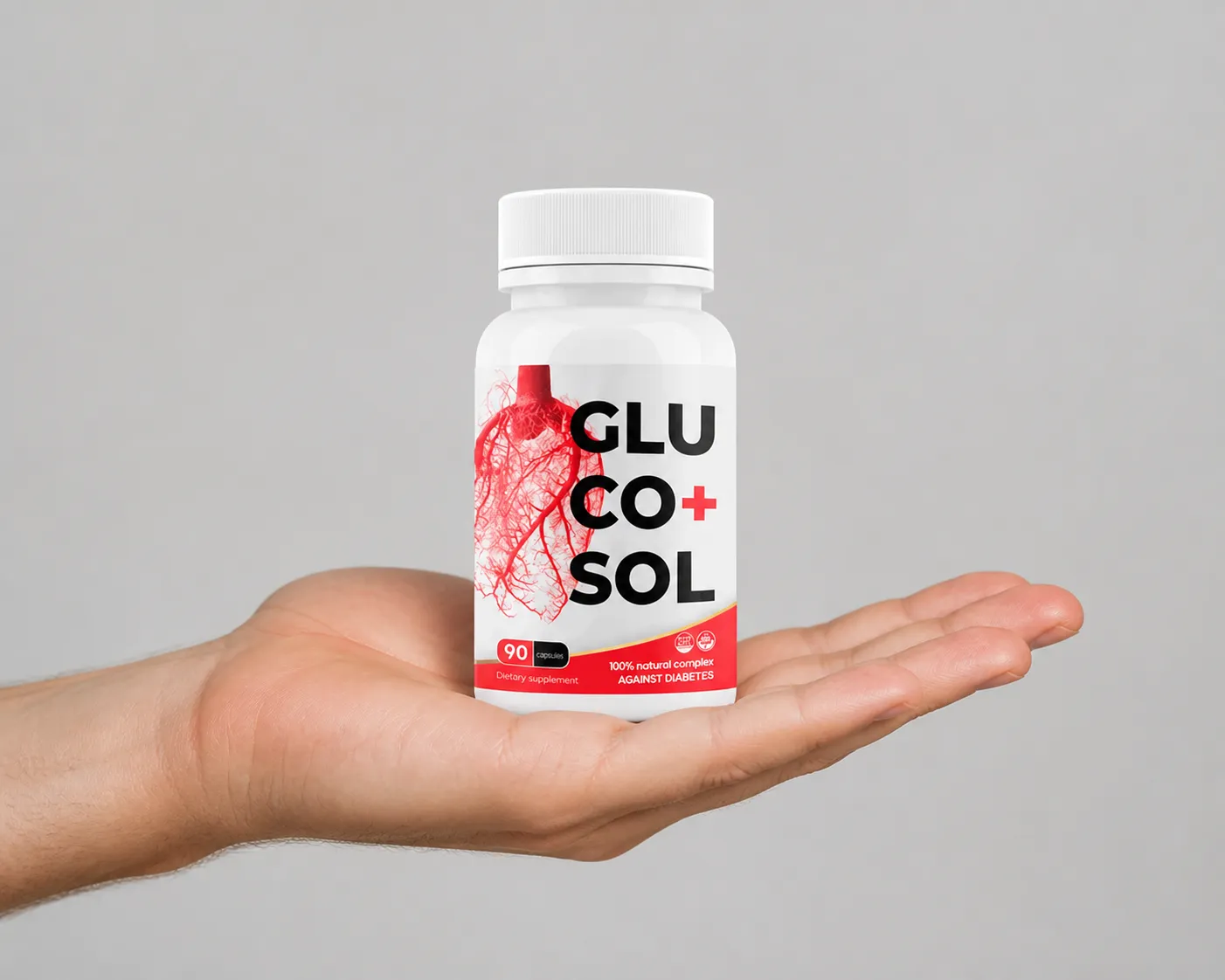 Glucosol — el envase en la mano