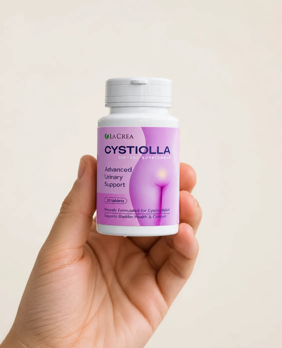 Cystiolla — el envase en la mano
