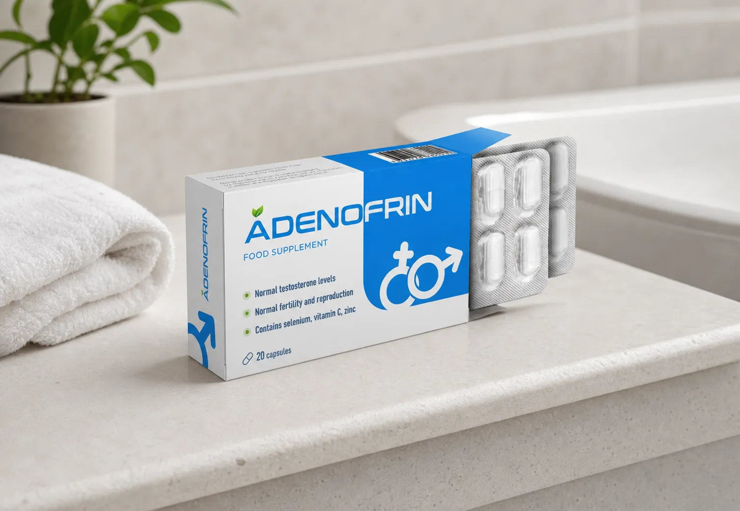 Adenofrin caps — el envase en el día a día