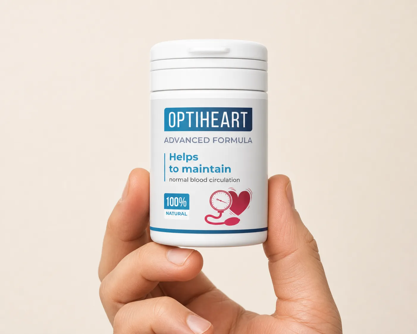 Optiheart — el envase en la mano