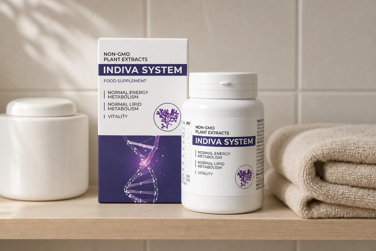 INDIVA SYSTEM EU low — el envase en el día a día
