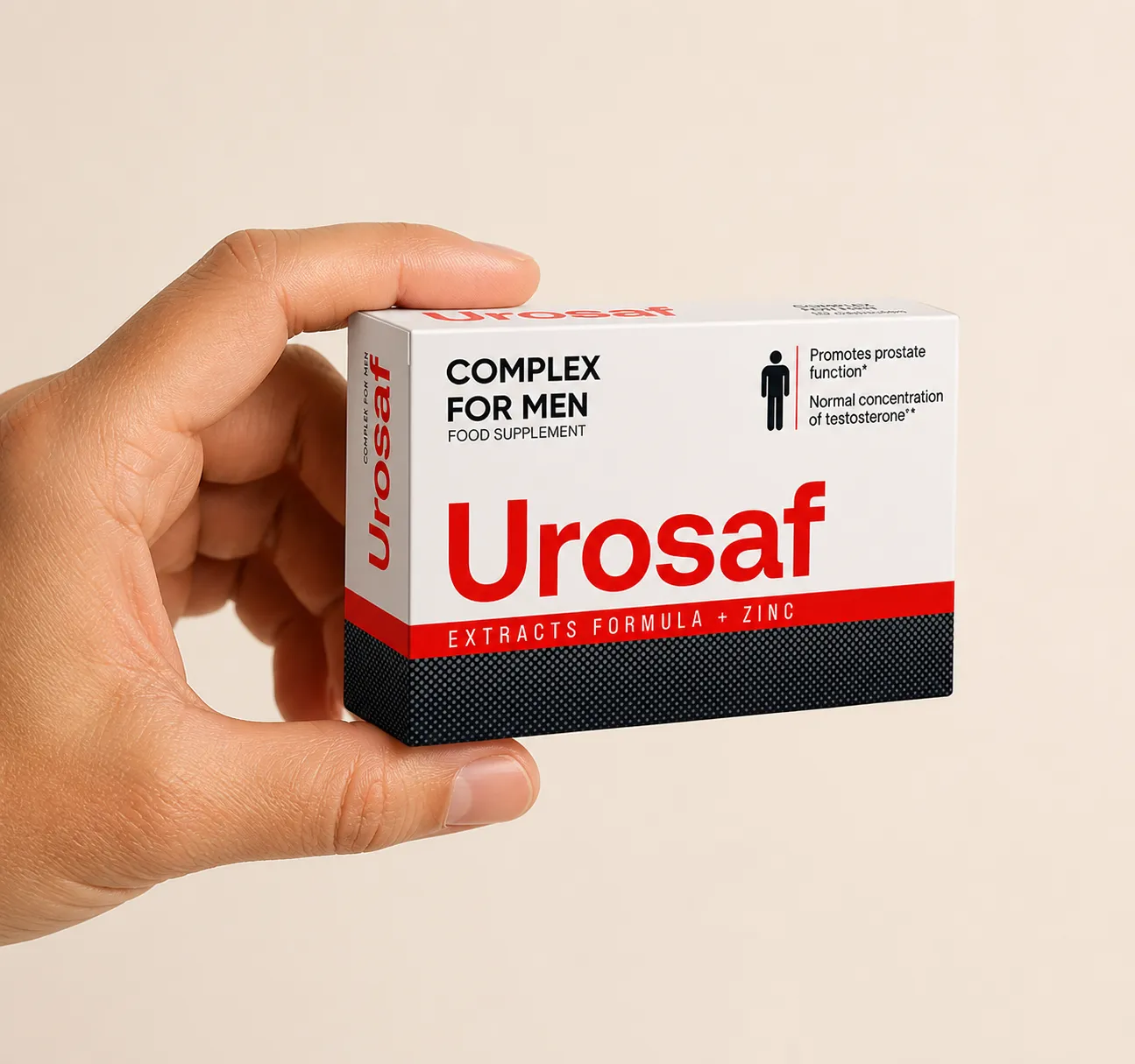 Urosaf — el envase en la mano