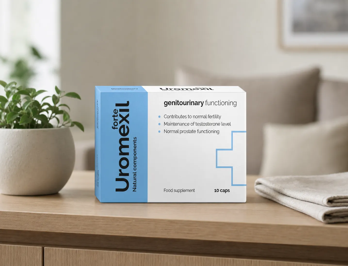 Uromexil Forte female urination — el envase en el día a día
