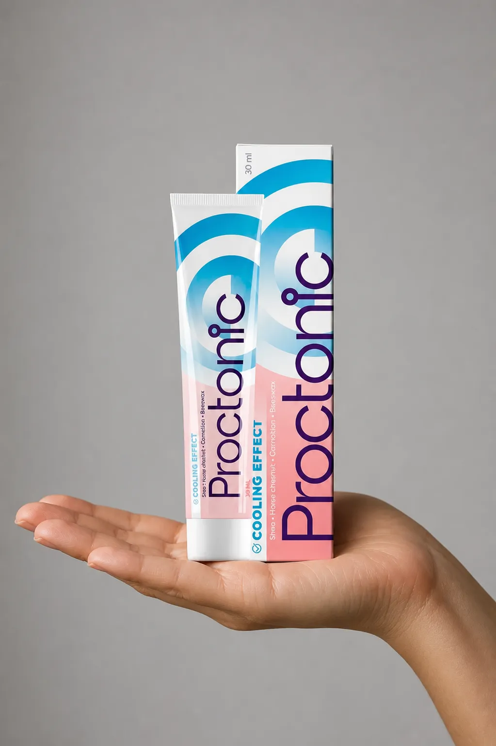 Proctonic — el envase en la mano