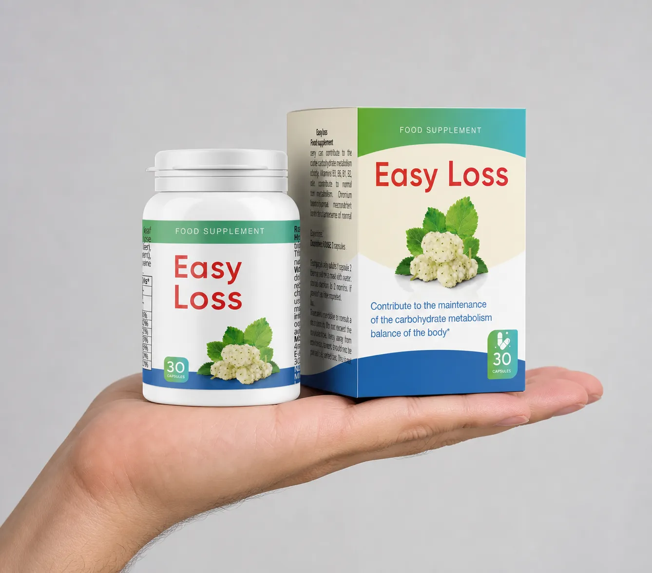 Easyloss — el envase en la mano