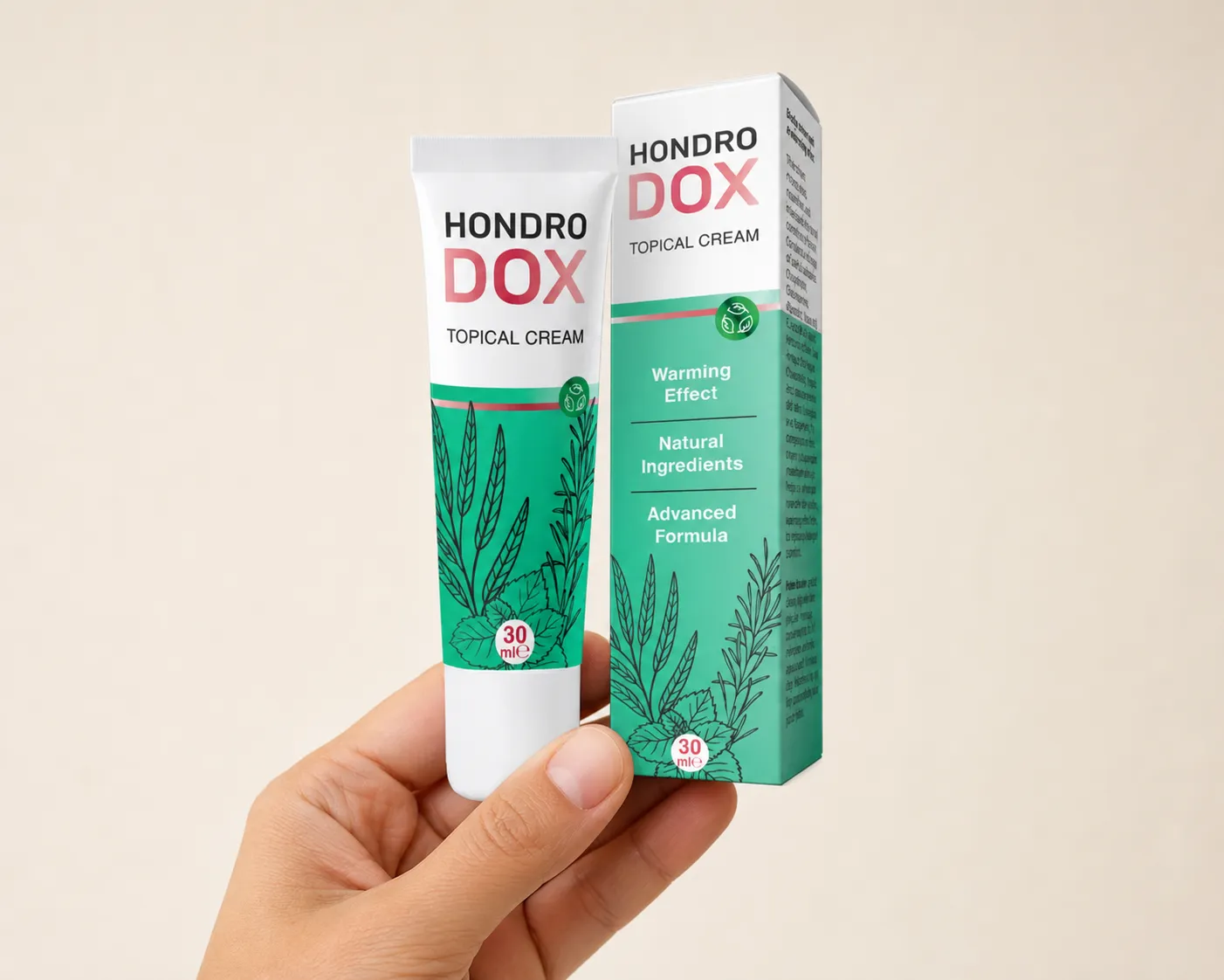 Hondrodox — el envase en la mano