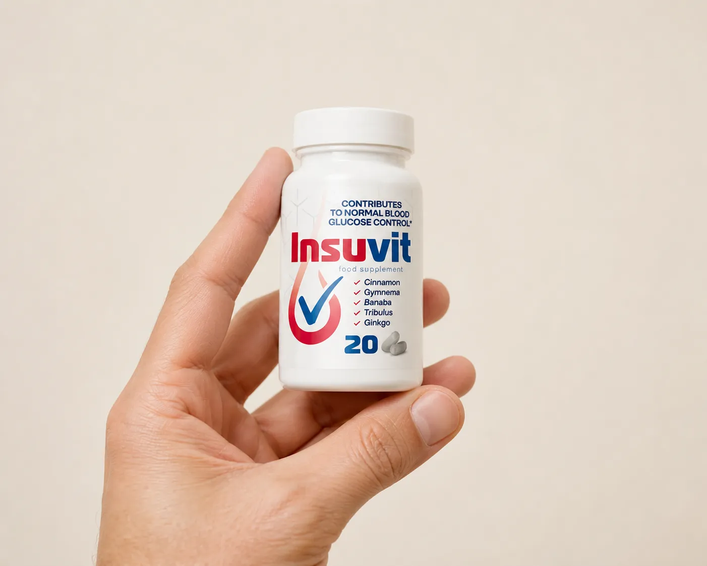 Insuvit — el envase en la mano