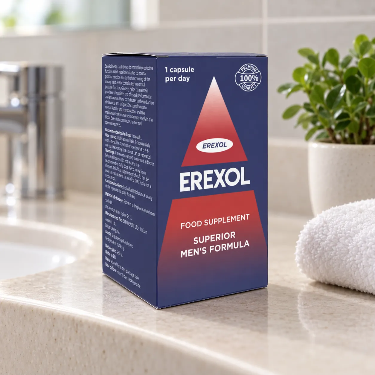 Erexol — el envase en el día a día