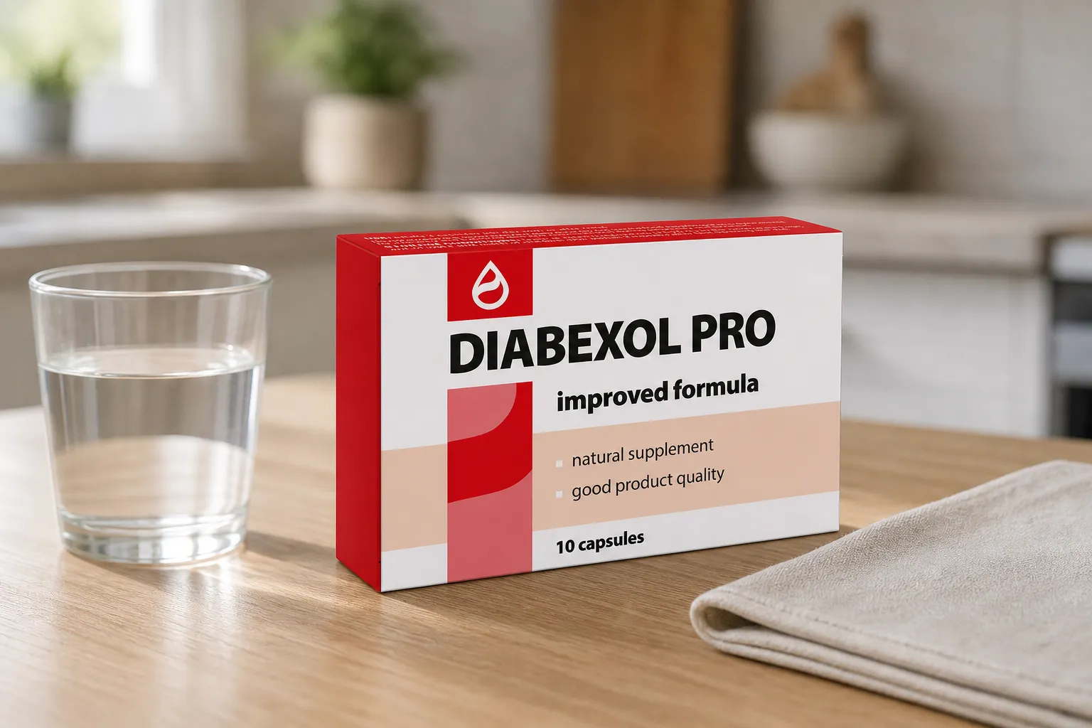 Diabexol Pro — el envase en el día a día