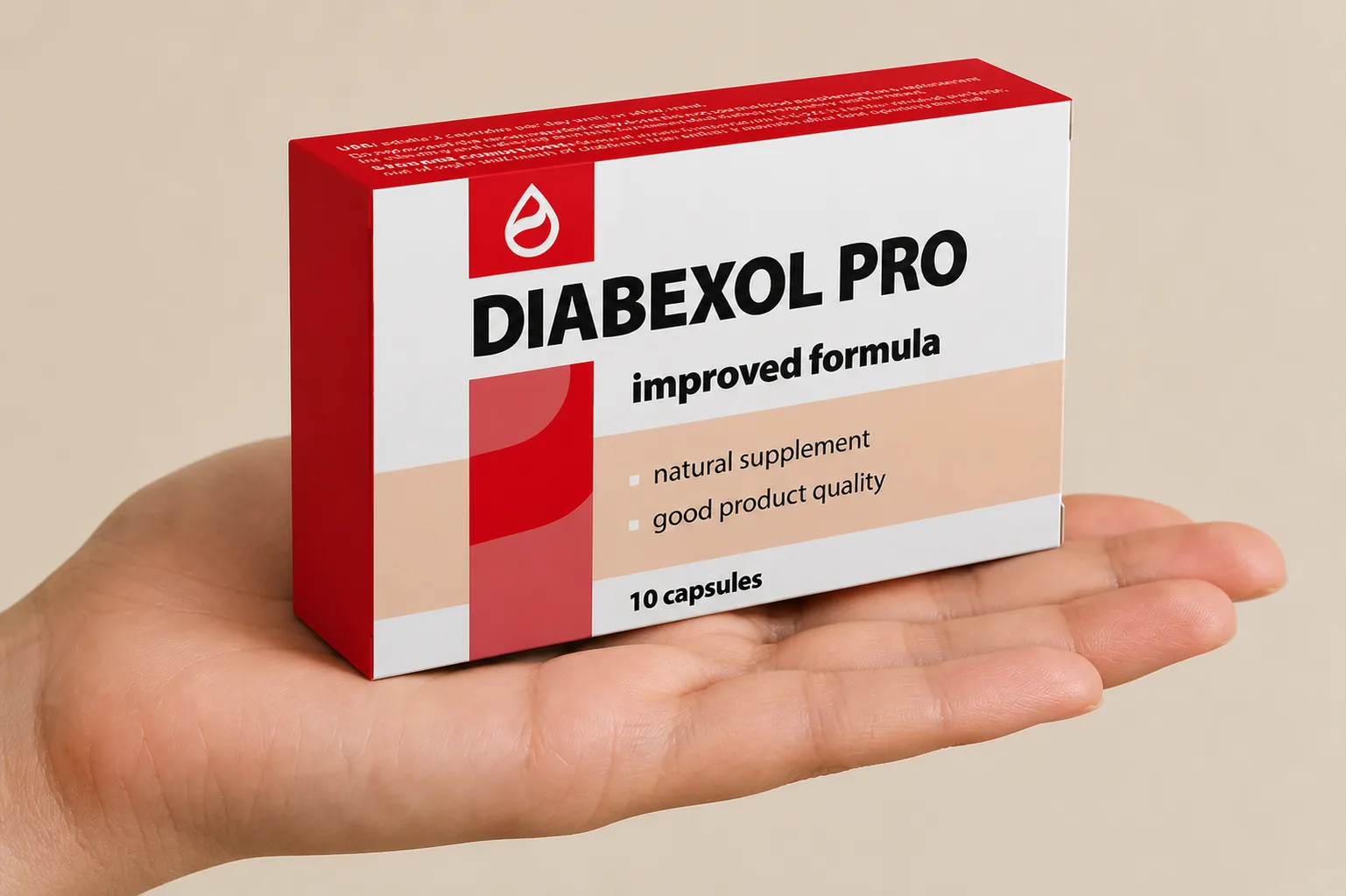 Diabexol Pro — el envase en la mano