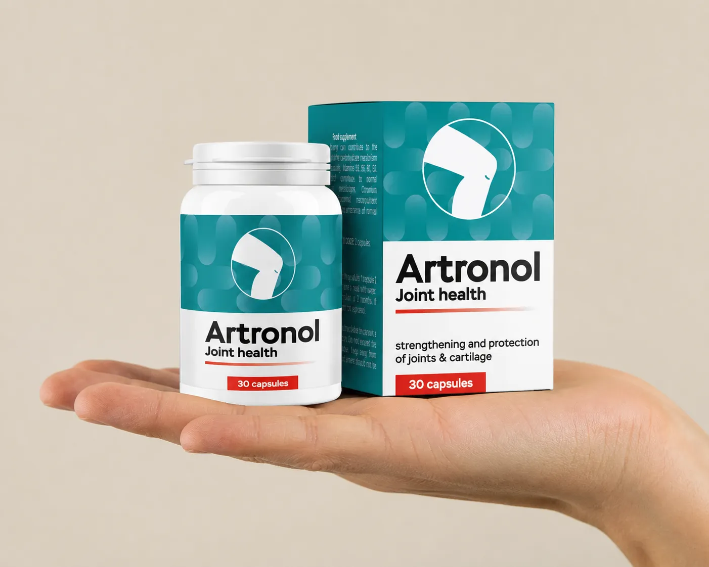 Artronol — el envase en la mano