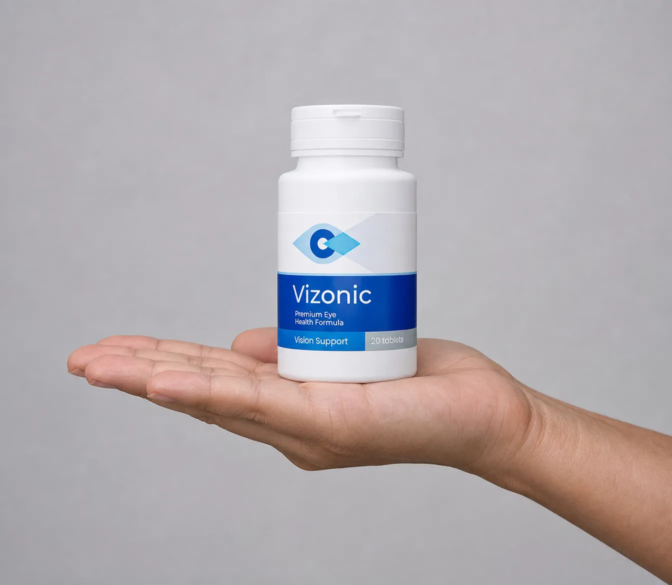 Vizonic — el envase en la mano